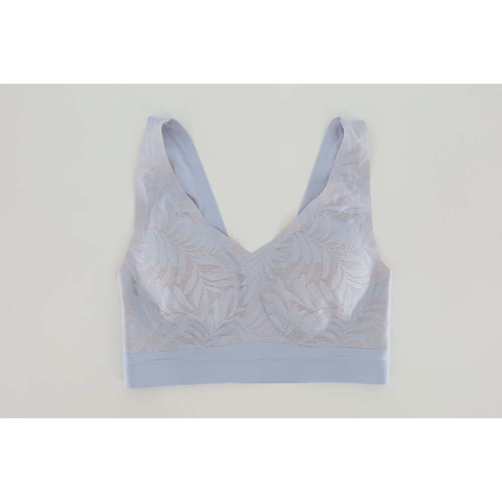 Soma Medium Bralette Light Blue Lace Enbliss Luxe Adjustable Wireless Stretch